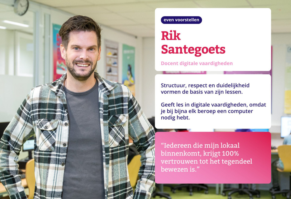 Maak kennis met Rik Santegoets, vakdocent digitale vaardigheden