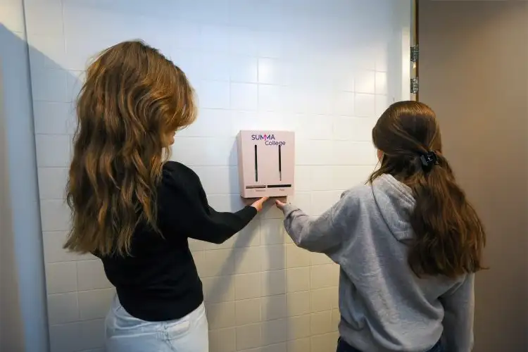 Gratis hygiëneproducten voor studentes