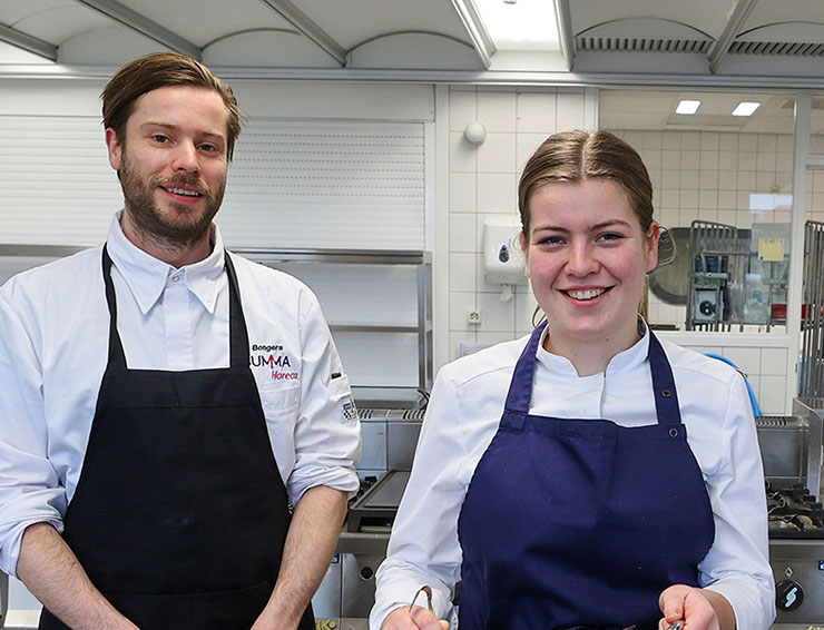 Studenten koken met veel plezier