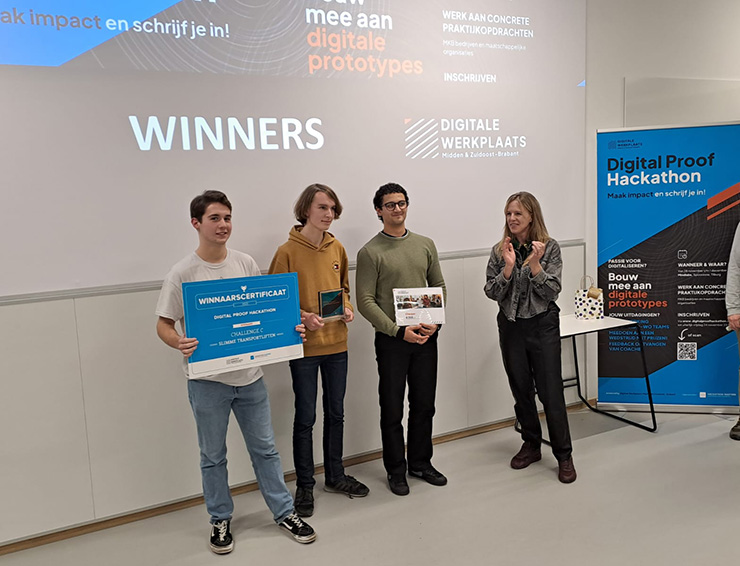 Studenten Summa ICT winnen hackaton