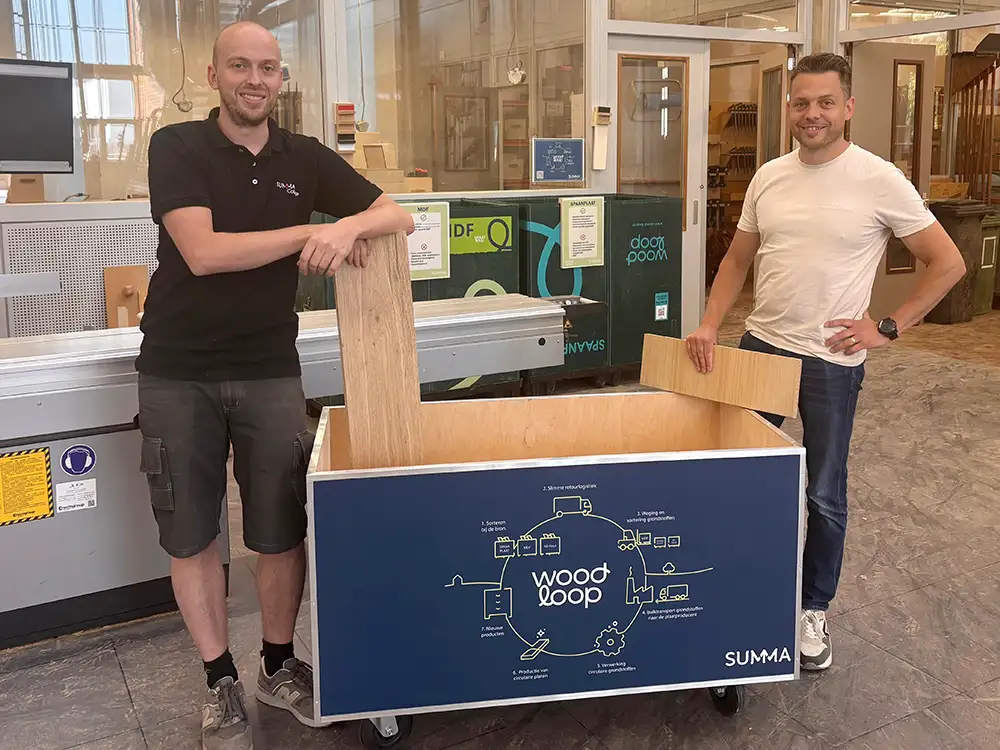 Summa Wonen & Design doet aan duurzame houtrecycling in het onderwijs