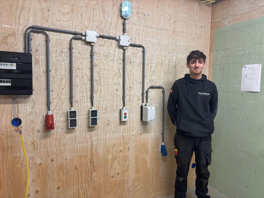 Luuk van Norden, student Eerste monteur elektrotechnische installaties in de gebouwde omgeving (bbl)