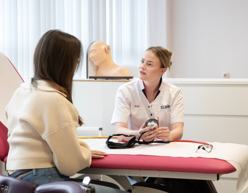 Ruby van Loon, student van de opleiding doktersassistent Summa Zorg&Welzijn
